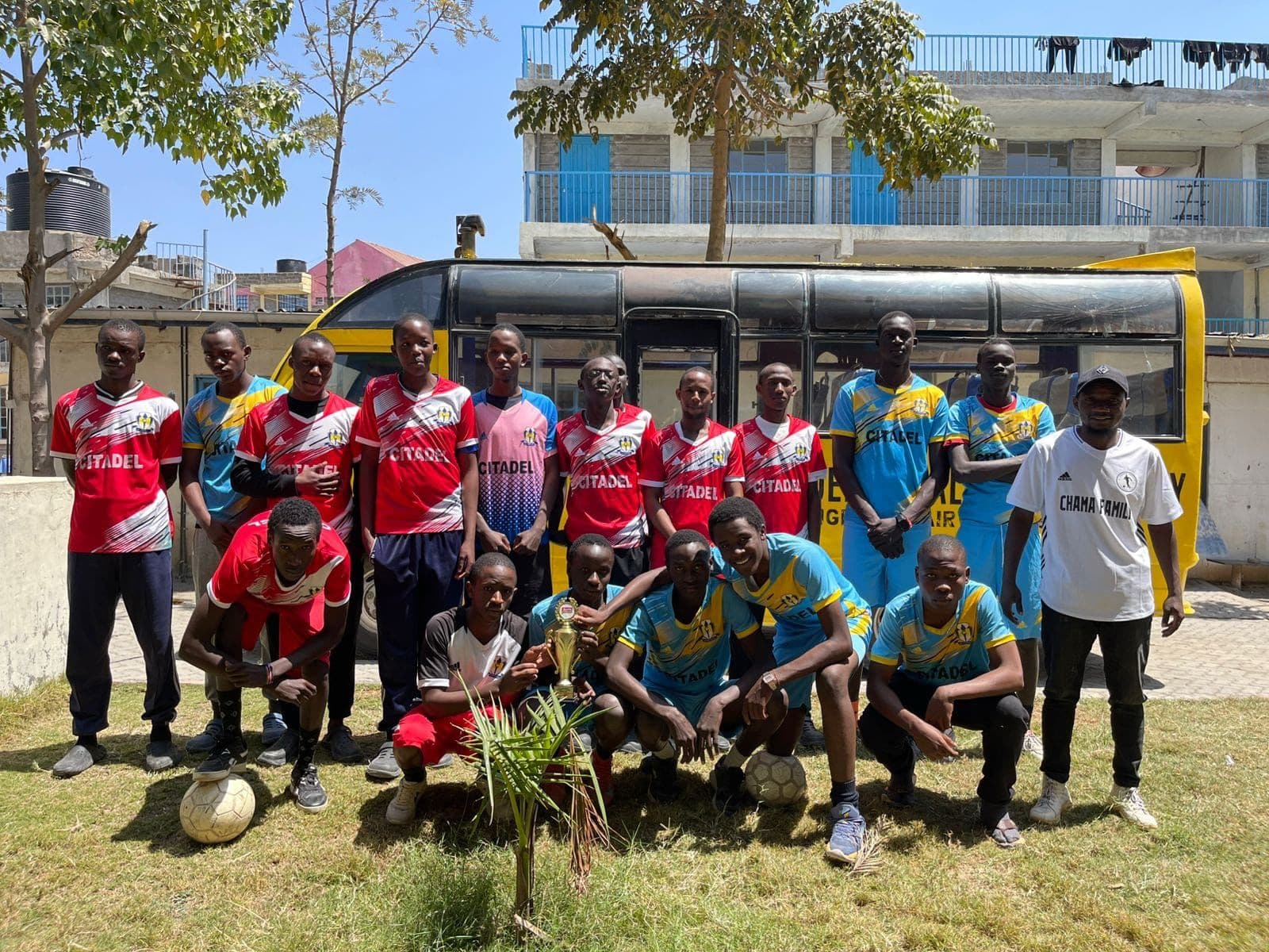 Students participating in extracurricular activities